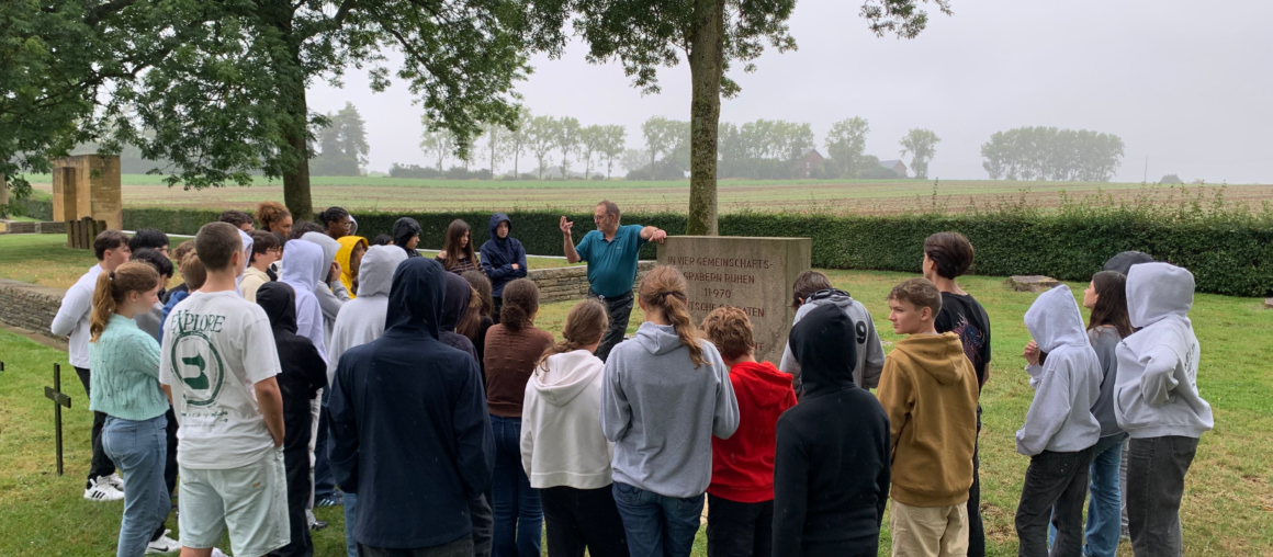 Les troisièmes à Péronne, sur les traces de la Première Guerre mondiale