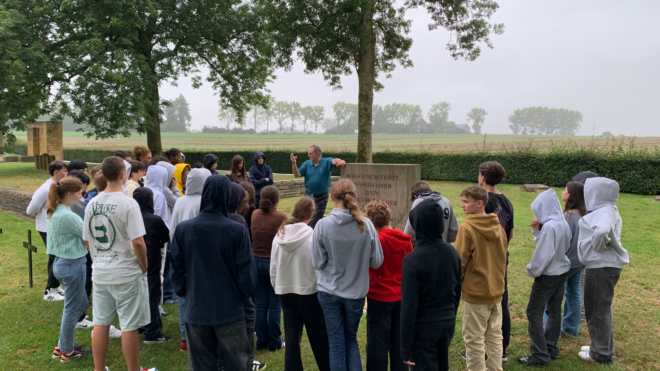 Les troisièmes à Péronne, sur les traces de la Première Guerre mondiale